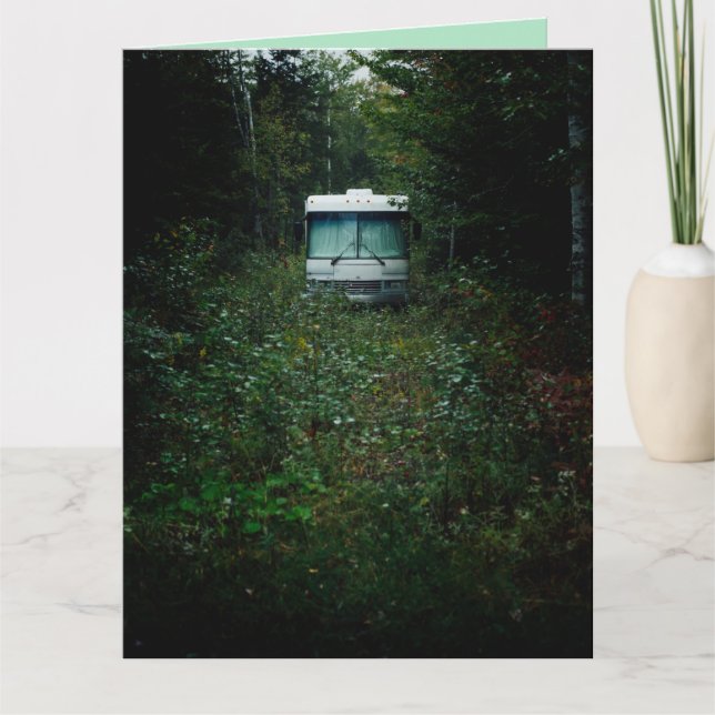 CARTE CAMPER TRAILER FUNNY BANTHDAE GREETING CARD (Devant)