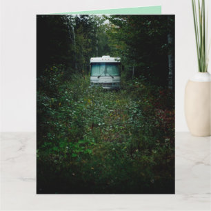 CARTE CAMPER TRAILER FUNNY BANTHDAE GREETING CARD