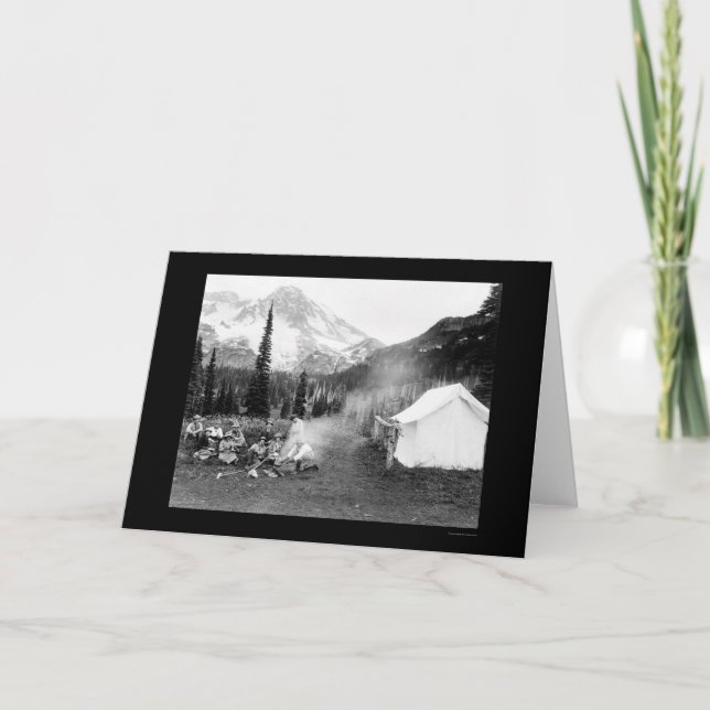 Carte Camping à Indian Henry, Mont Rainier, WA 1922 (Devant)