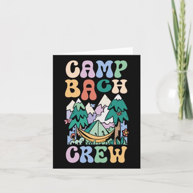 Carte Camping Bridal Party Camp Bachelorette Camp Bach C (Devant)