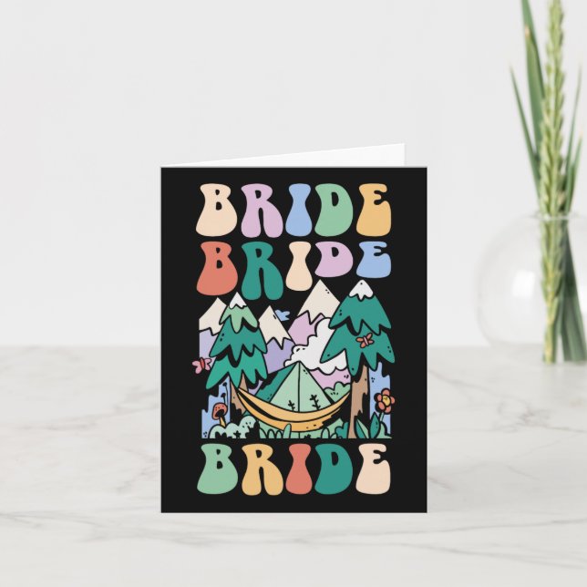 Carte Camping Bridal Party Camp Bachelorette Camp Bride (Devant)