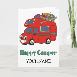 Carte Camping-car heureux