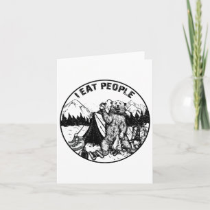 Carte Camping Chemise Randonnée Je Déteste Personnes Je