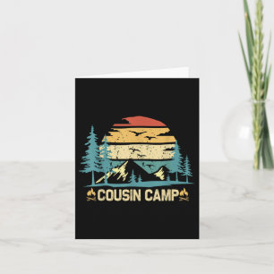 Carte Camping Cousin Amis été Famille Camping Vacances