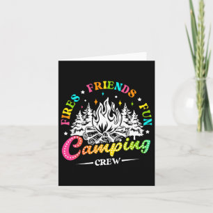 Carte Camping Crew Fires Friends Fun Summer Vibes Camper