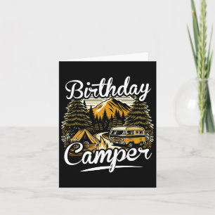 Carte Camping d'anniversaire