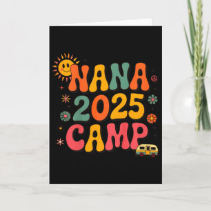 Carte Camping des petits-enfants de Nana 2025 Vacances f