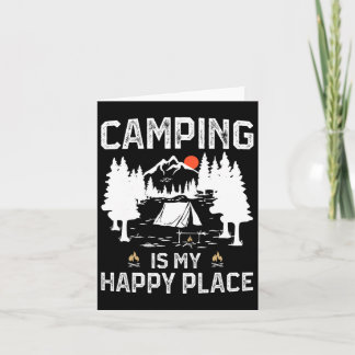 Carte Camping Est Mon Happy Place Funny Camper Forest Ca