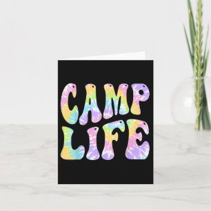 Carte Camping Été Pour Filles Camp D'Été Cravate-die Ret