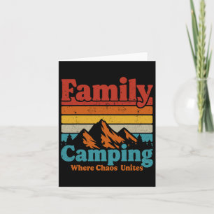 Carte Camping Famille Camping Chaos Unités Campeur Heure