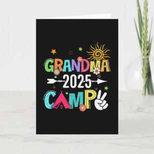 Carte Camping Grand-mère 2025 Vacances familiales Campin