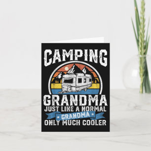Carte Camping Grandma Funny Camper Rv Retro En Plein Air