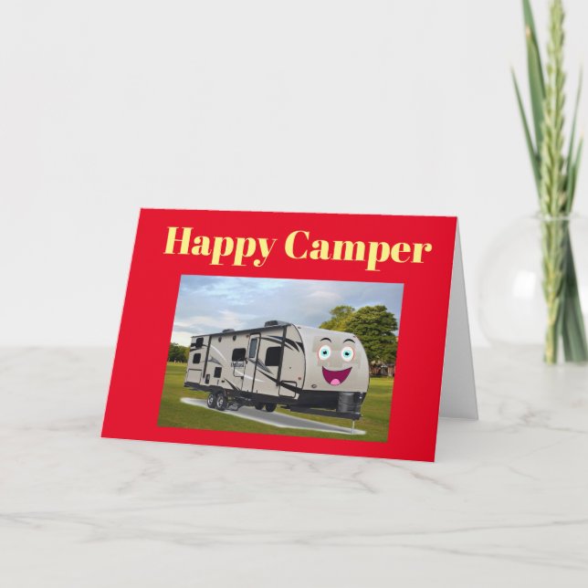 Carte Camping Happy Retirement dans le RV par Funnycoomb (Devant)