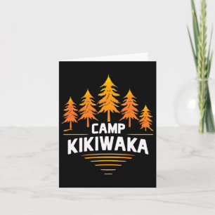 Carte Camping Kikiwaka Camp d'été Forêt Randonnée extéri