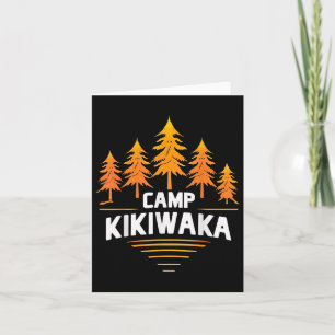 Carte Camping Kikiwaka Camp d'été Forêt Randonnée extéri