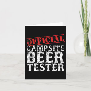 Carte Camping Officiel Beer Tester Fête des pères Chemis