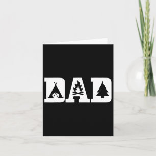 Carte Camping Papa Fête des Pères Extérieur Bushcraft Ca