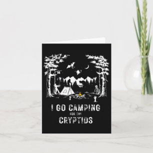 Carte Camping Pour Les Cryptids Bigfoot Mothman Aliens S