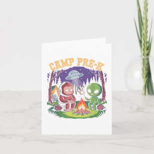 Carte Camping Pré-k Enfants Camping Alien Camp Bigfoot