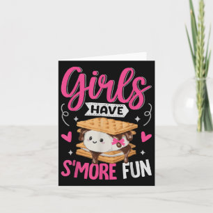 Carte Camping Smores Les Filles Ont Plus Amusant Kawaii