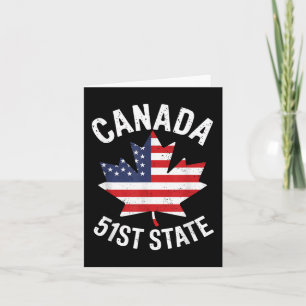 Carte Canada 51e État Drapeau américain Canada 51e État