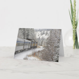 Carte Canada, Alberta. VIA Rail Snow Train between
