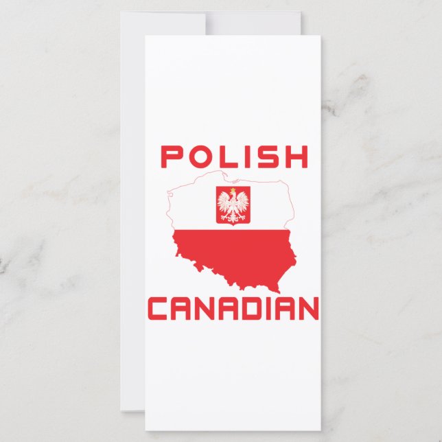 Carte canadienne de l'aigle polonais (Devant)