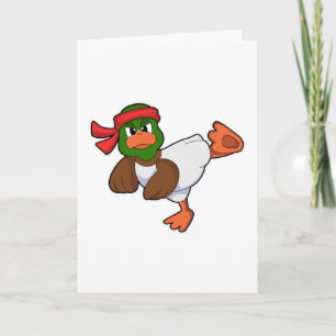 Carte Canard à l'aube des arts martiaux Karaté