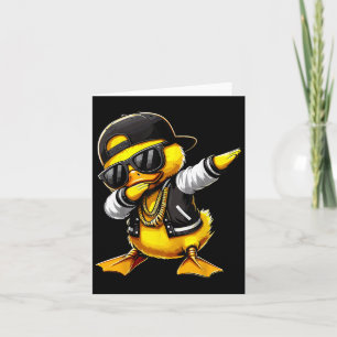 Carte Canard Dabbing Drôle Canard En Caoutchouc Avec Sun