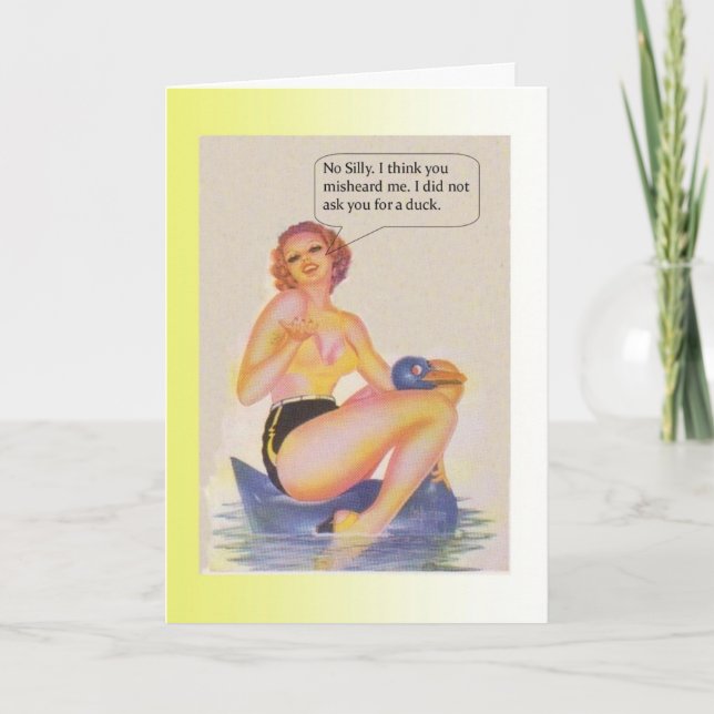 Carte Canard d'anniversaire (Devant)