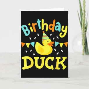 Carte Canard d'anniversaire Enfants Filles Garçons Canar
