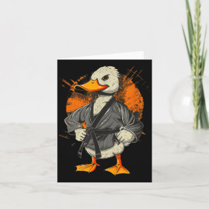 Carte Canard de Judo Taekwondo Canard Arts Martiaux Kung