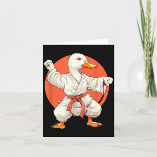 Carte Canard de Judo Taekwondo Canard Arts Martiaux Kung
