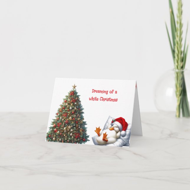 Carte Canard de Noël Pekin Animé (Devant)