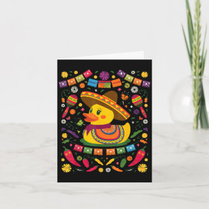 Carte Canard en caoutchouc cinco de mayo 