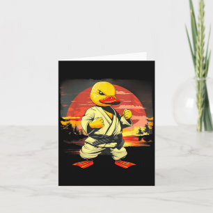 Carte Canard en caoutchouc de karaté animal Mma Taekwond