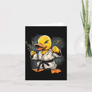 Carte Canard en caoutchouc de karaté animal Mma Taekwond