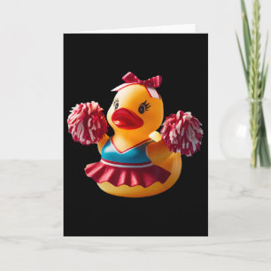 Carte Canard en caoutchouc de meneuse de claque Menant l