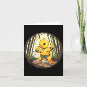 Carte Canard en caoutchouc de taekwondo kickboxing anima