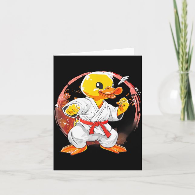 Carte Canard en caoutchouc de taekwondo kickboxing anima (Devant)