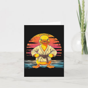 Carte Canard en caoutchouc de taekwondo kickboxing anima