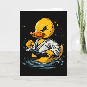 Carte Canard en caoutchouc de taekwondo kickboxing anima