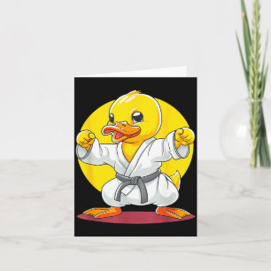 Carte Canard en caoutchouc de taekwondo kickboxing anima
