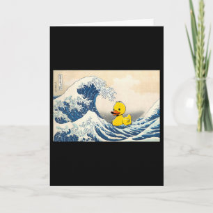 Carte Canard en caoutchouc Grande Vague Mignon Caneton C