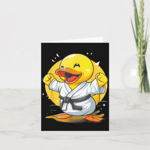 Carte Canard en caoutchouc Karaté Animal Mma Taekwondo J