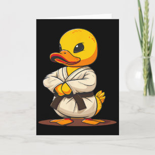 Carte Canard en caoutchouc Karaté Motif Taekwondo Jiu-ji