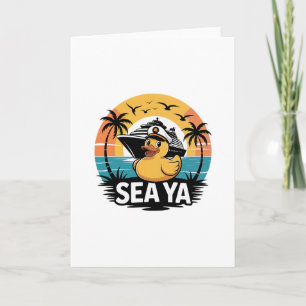 Carte Canard en caoutchouc Sea Ya Croisière Vacances Fam