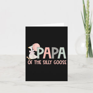 Carte Canard Familial 1er Anniversaire Papa De L'Oie Sil