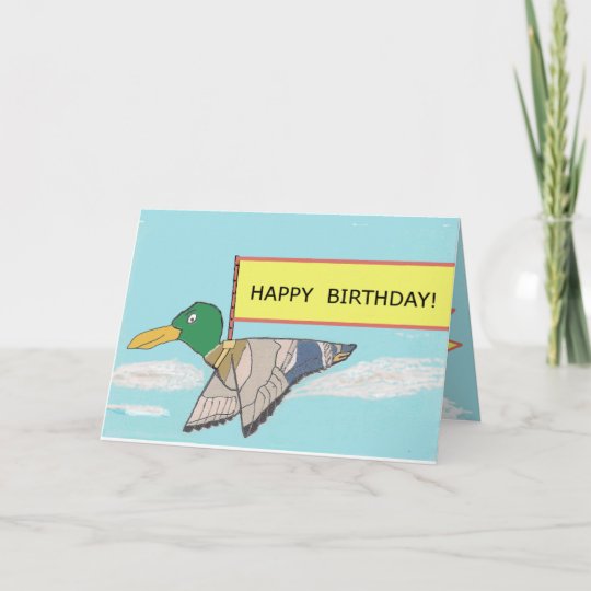 Carte Canard Joyeux Anniversaire Zazzle Fr