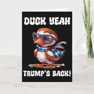 Carte Canard ouais Trump est Ck 47e président